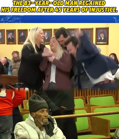 83-Year-Old Man Finally Walks Free After 45 Years Behind Bars for a Crime He Didn’t Commit!