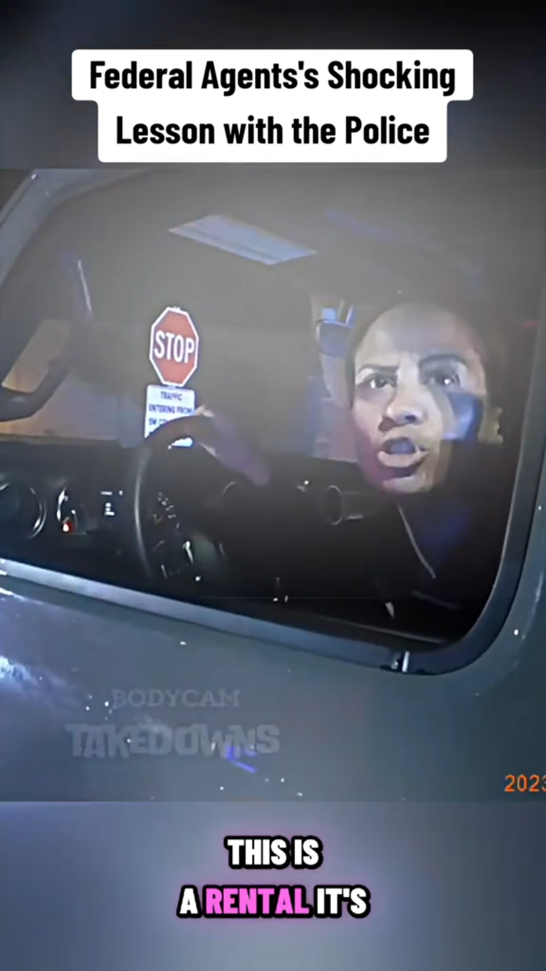 “Federal Agent vs. Local Police — Tense Traffic Stop Goes Viral 🚔”
