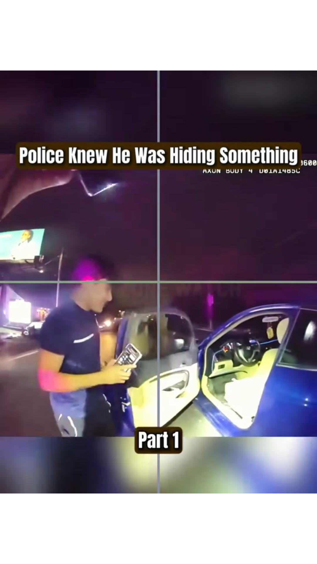 “Man Caught Trying to Hide Something from Cops in His Car”