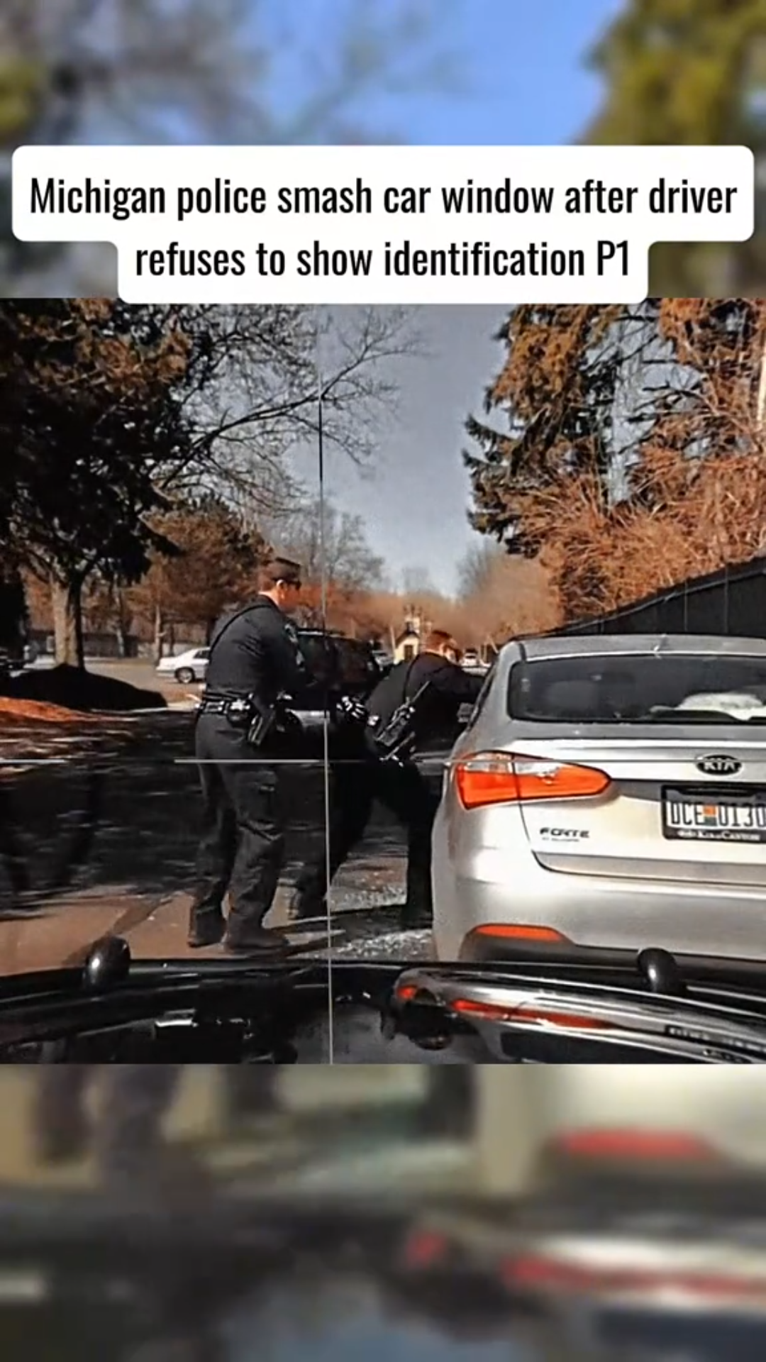 🚨 Michigan Cops Smash Car Window After Driver Refuses to Show ID — Shocking Video Sparks Outrage 👀