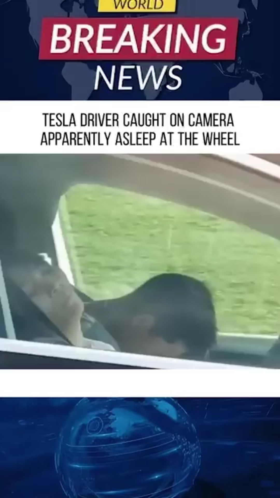 “Shocking Footage: Tesla Driver Caught Fast Asleep at the Wheel on Busy Highway”