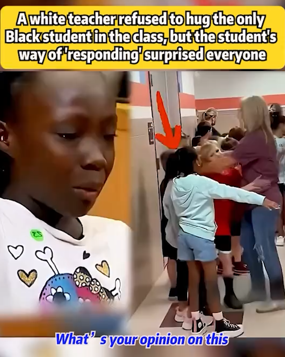 Teacher Refuses to Hug Black Student, His Response Leaves Everyone Speechless