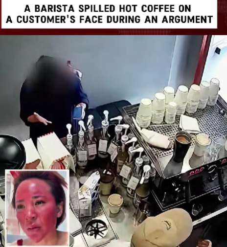 Barista Throws Hot Coffee in Customer’s Face During Heated Argument — Chaos Erupts Inside Café
