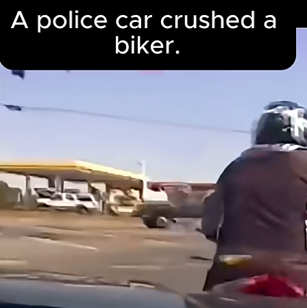 Police Car Slams Into Biker During Traffic Stop — Dashcam Footage Sparks Outrage