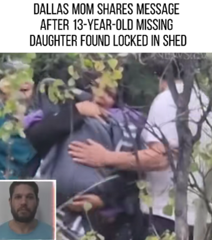 Dallas Mother’s Tearful Message After Missing 13-Year-Old Daughter Found Locked in Shed
