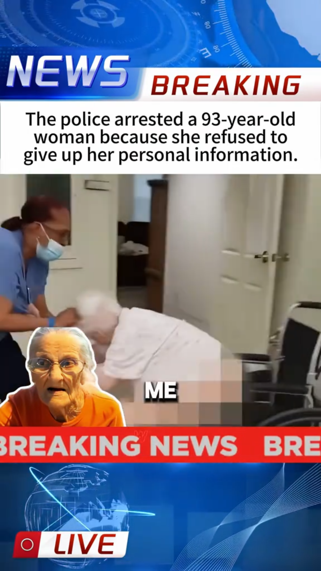 Police Arrest 93-Year-Old Woman After She Refuses to Give Up Personal Information