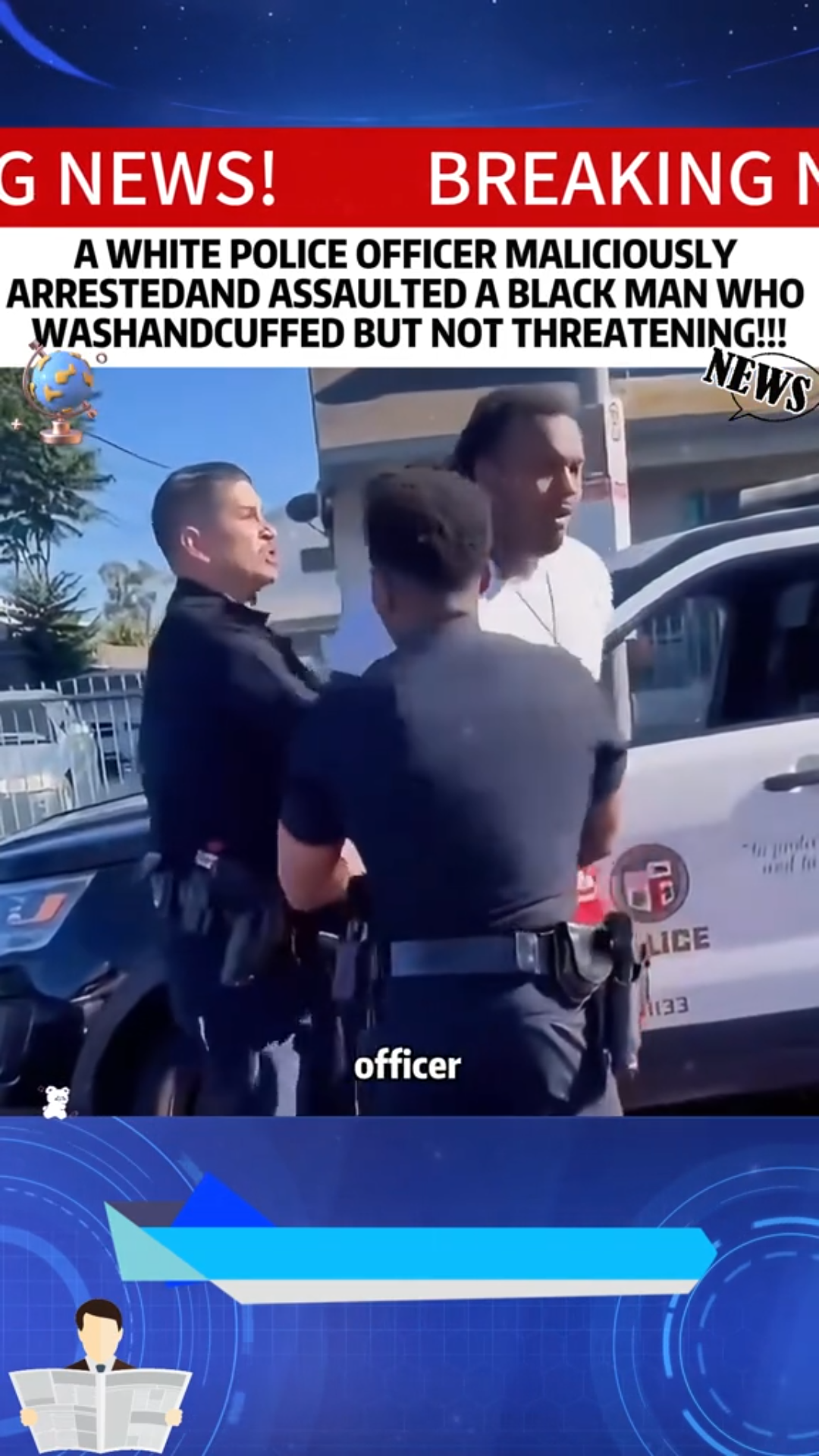 Outrage After Video Shows Black Man Assaulted During Arrest by White Officer