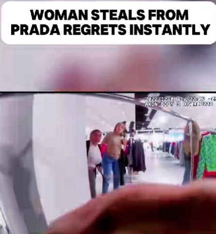 Woman Caught Stealing From Prada Store Learns a Lesson She’ll Never Forget 😬👜
