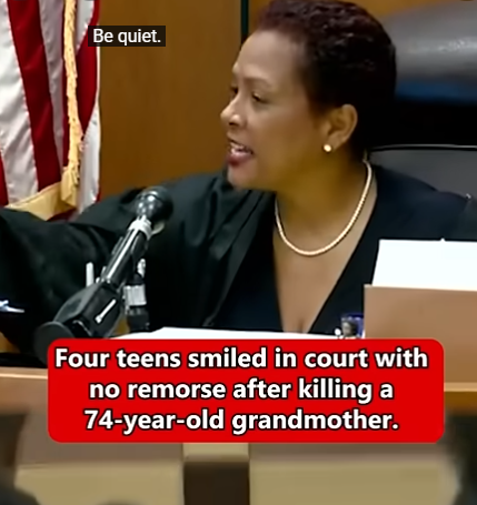 Judge Silences Laughing Teens in Court After They Show No Remorse for Taking a 74-Year-Old Grandmother’s Life