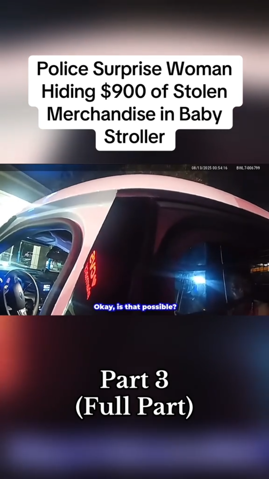 Police Surprise Woman Hiding $900 of Stolen Merchandise in Baby Stroller