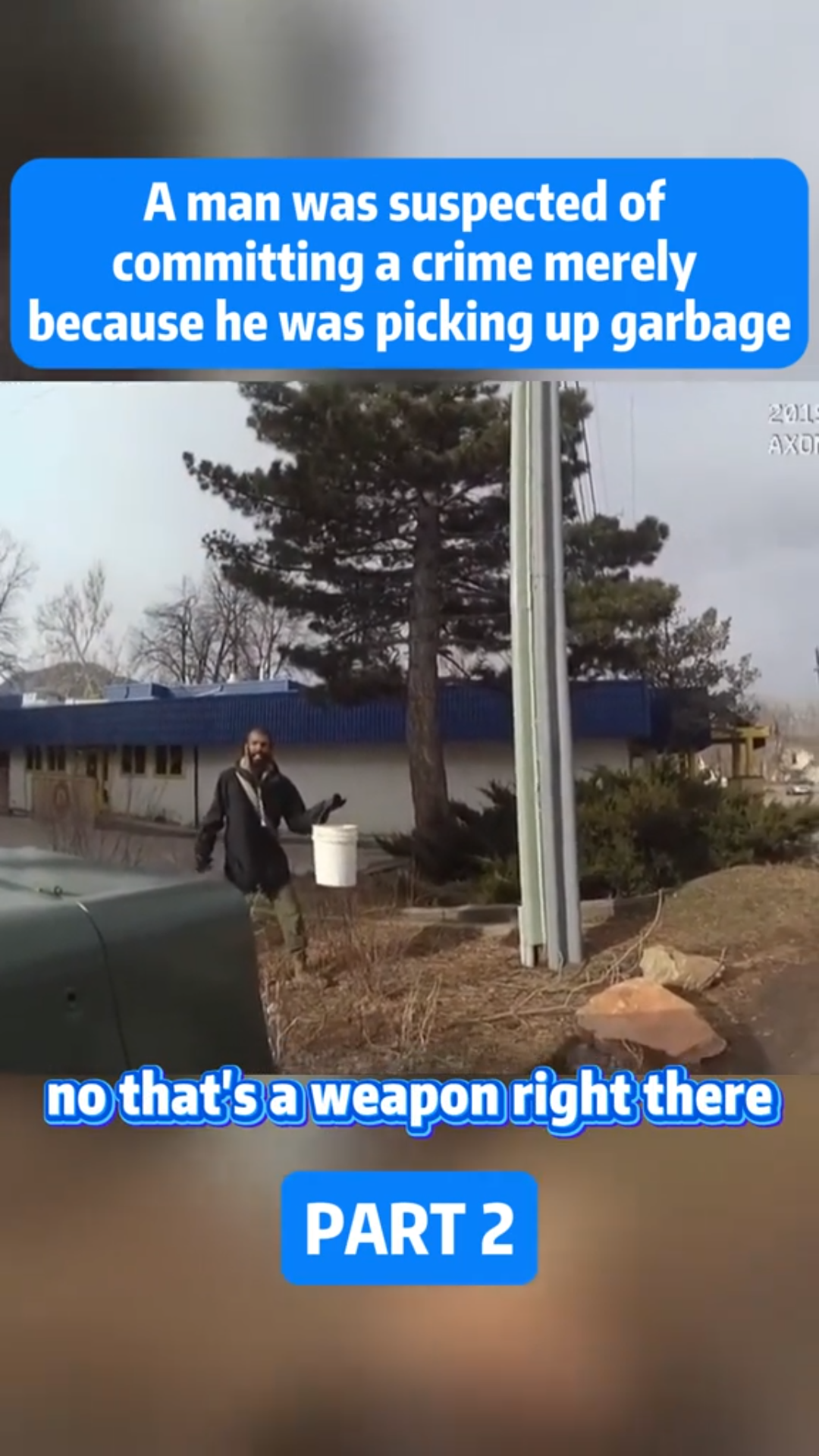 Man Suspected of a Crime… Just for Picking Up Garbage