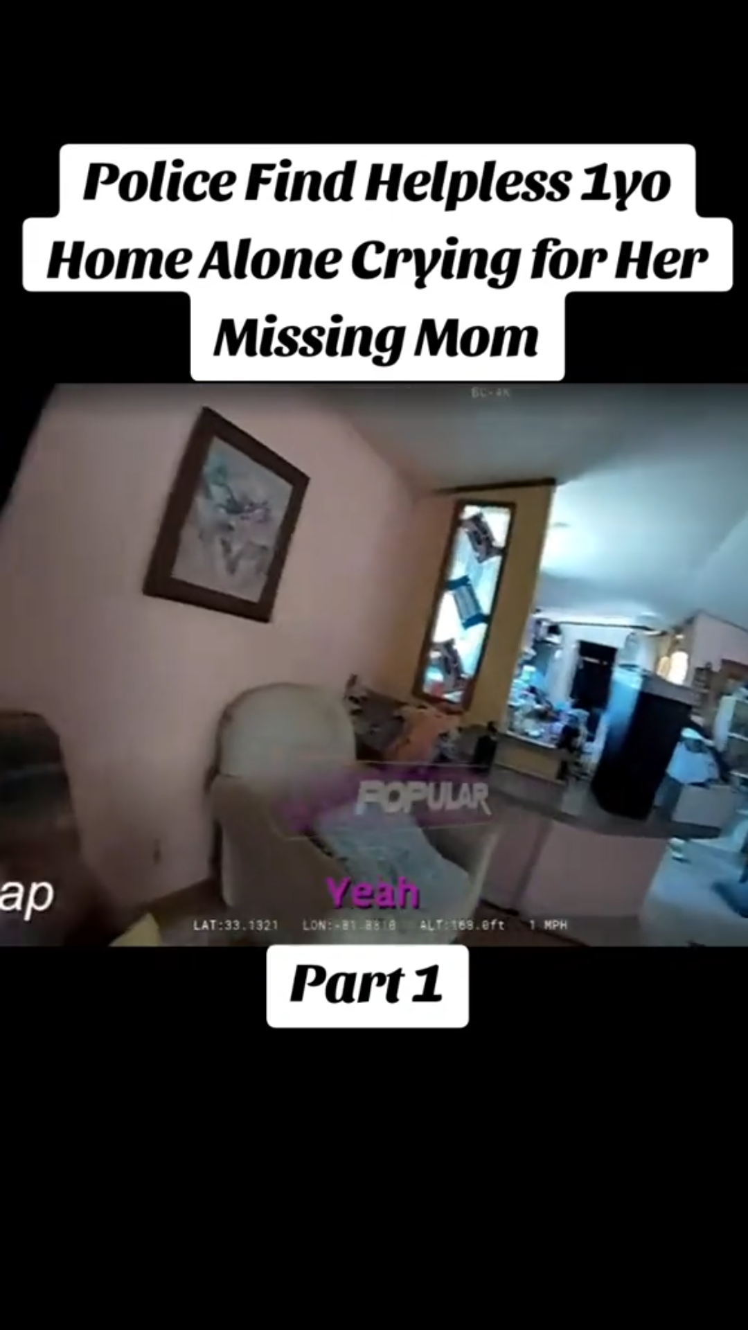 Police Find Helpless 1-Year-Old Home Alone, Crying for Her Missing Mom