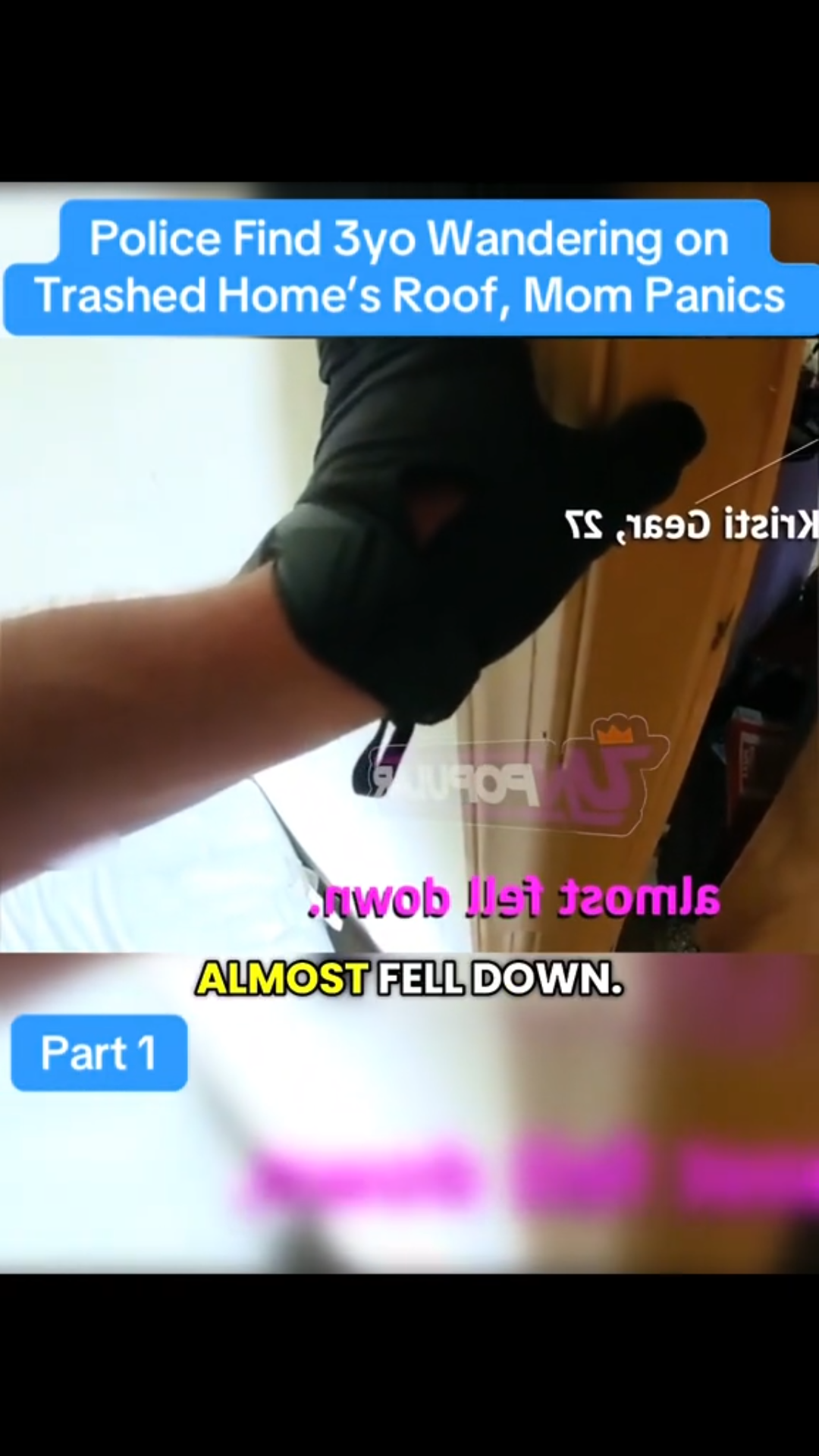 Police Find 3-Year-Old Wandering on Trashed Home’s Roof — Mom Panics