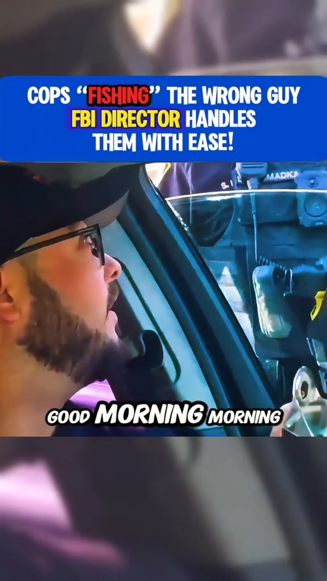 COPS “FISHING” THE WRONG GUY — FBI DIRECTOR HANDLES THEM WITH EASE!