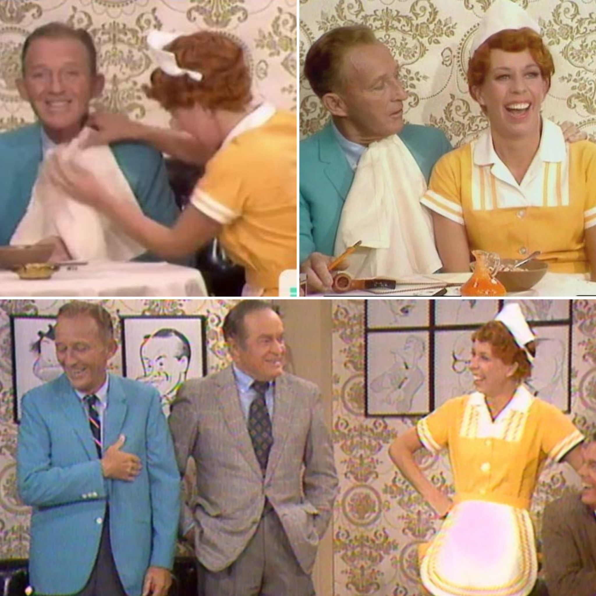 Comedy Icons Bing Crosby and Bob Hope Share the Stage Again on Carol Burnett’s Show, Proving Their Timeless Talent