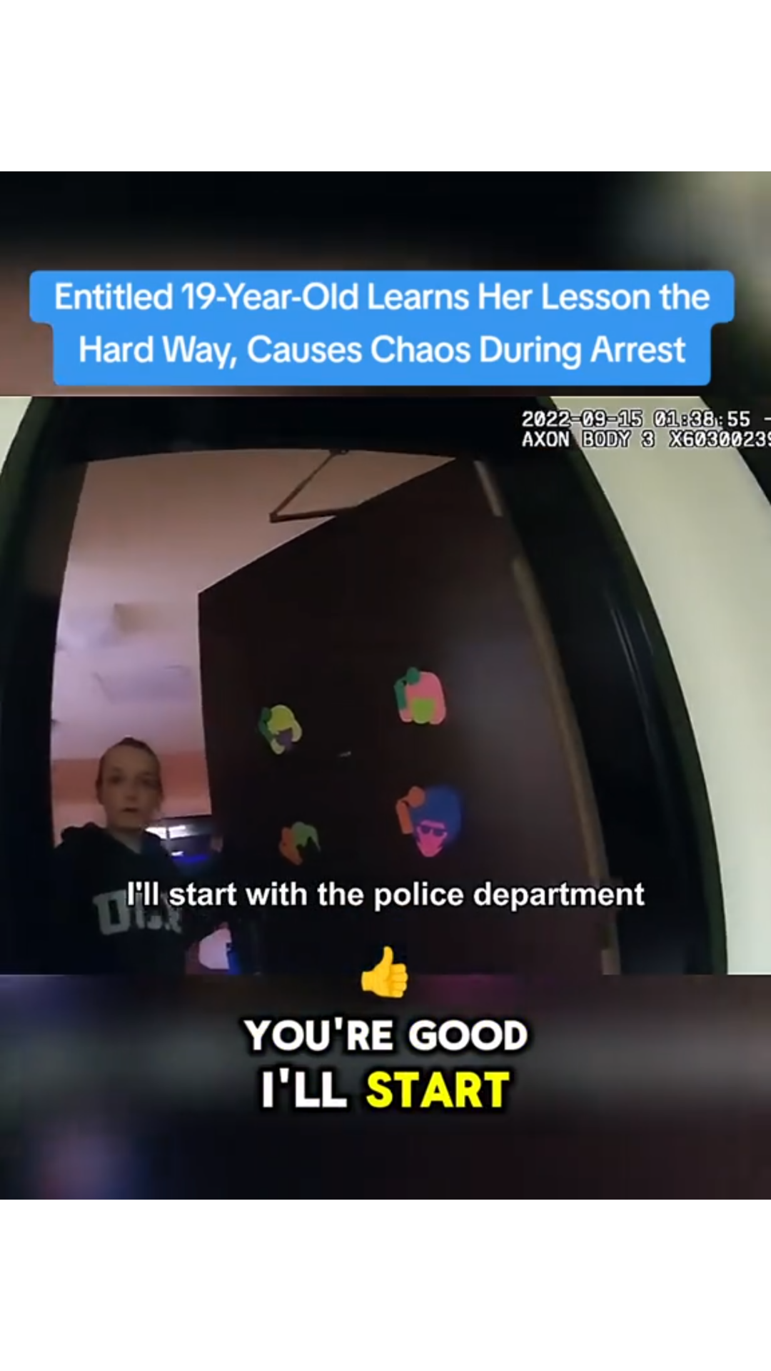 She Laughed… Even After Being Charged