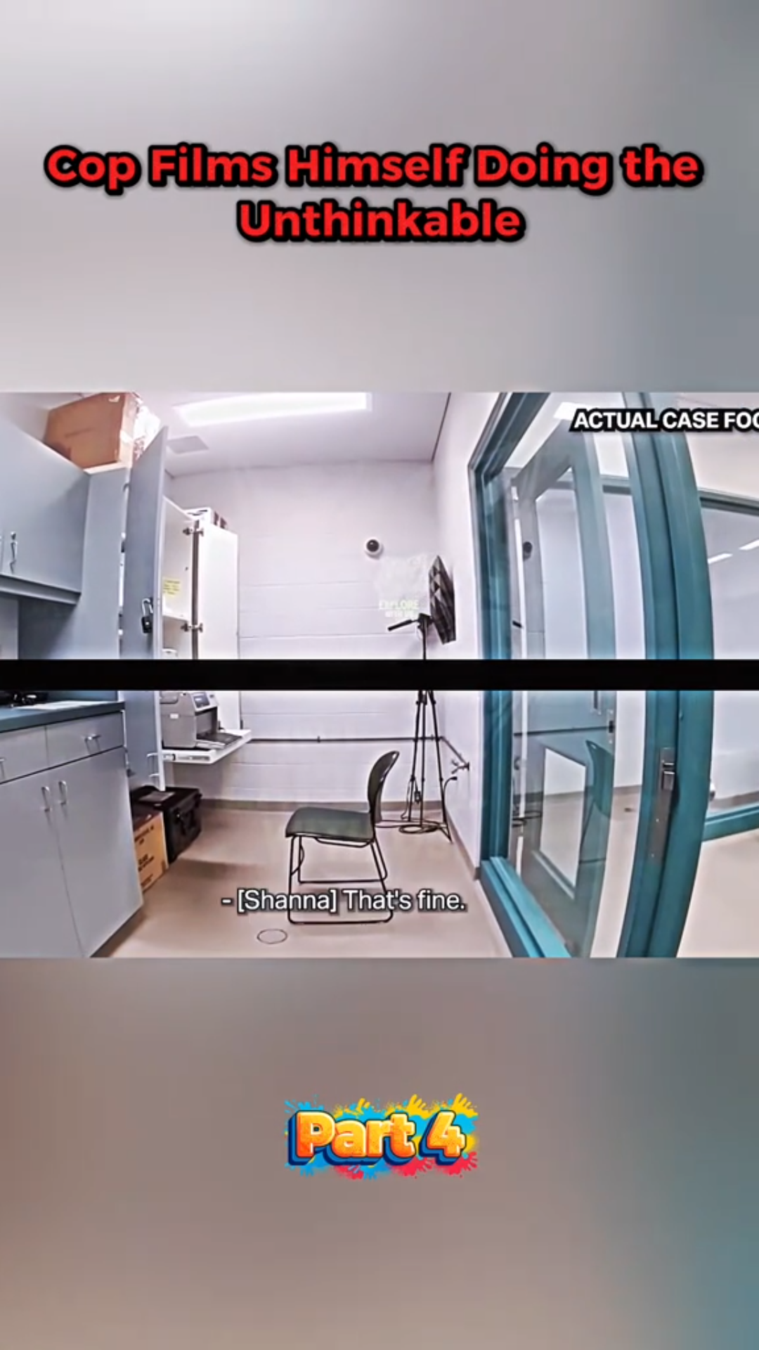 Cop Films Himself Doing the Unthinkable