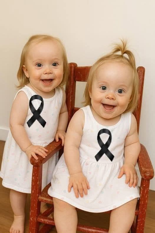 Young woman puts both daughters inside the fir… See more