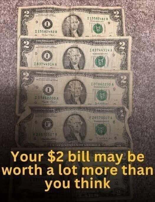 Got $2 bills? Well, their value might shock you! Hold your hat before you check the c0mments👇